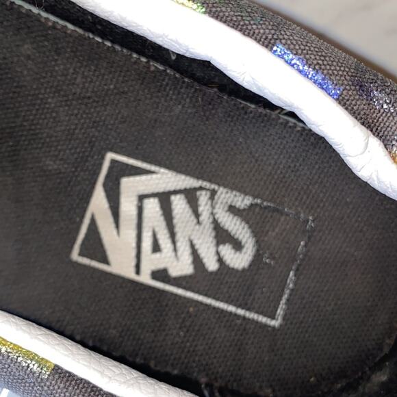 Vans Iridescent Checkered Checkerboard Low Top Skater Sneaker Classic Slip On - Picture 8 of 10